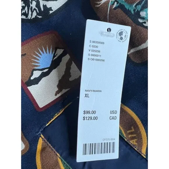 Urban Outfitters BDG Blocked Mock Neck Vest Size Xlarge Printed Mens